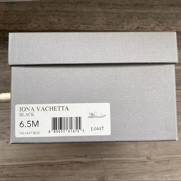 Aquatalia Leather Iona Sandal Black Size 6.5 - Picture 4 of 9